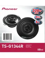 Preview for 4 page of Pioneer TS-G1344R Manual