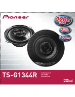 Предварительный просмотр 5 страницы Pioneer TS-G1344R Manual