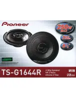 Preview for 2 page of Pioneer TS-G1644R Installation Manual