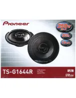 Preview for 3 page of Pioneer TS-G1644R Installation Manual