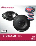 Предварительный просмотр 2 страницы Pioneer TS-G1644R Operating Manual