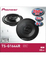 Предварительный просмотр 3 страницы Pioneer TS-G1644R Operating Manual