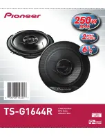 Предварительный просмотр 4 страницы Pioneer TS-G1644R Operating Manual