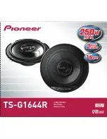 Предварительный просмотр 5 страницы Pioneer TS-G1644R Operating Manual