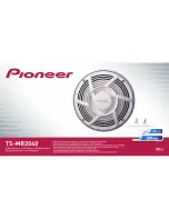 Предварительный просмотр 1 страницы Pioneer TS-MR2040 Instruction Manual