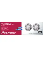 Предварительный просмотр 2 страницы Pioneer TS-MR2040 Instruction Manual