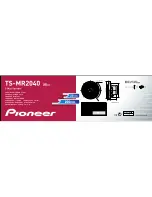 Предварительный просмотр 3 страницы Pioneer TS-MR2040 Instruction Manual