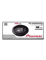 Предварительный просмотр 4 страницы Pioneer TS-SW3041D Brochure & Specs