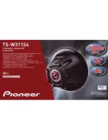 Preview for 5 page of Pioneer TS-W261D4 Instruction Manual