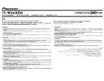 Preview for 1 page of Pioneer TS-WX400DA Instruction Manual