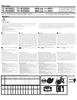 Предварительный просмотр 1 страницы Pioneer TSW258D2 - D2 Regular Core Subwoofer Instruction Manual