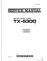 Pioneer TX-5300 Service Manual preview