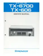 Pioneer TX-606 Service Manual preview