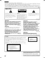 Предварительный просмотр 8 страницы Pioneer V8000 - DVD Professional Player Operating Instructions Manual