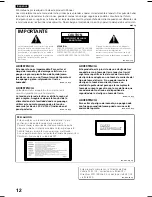 Предварительный просмотр 12 страницы Pioneer V8000 - DVD Professional Player Operating Instructions Manual