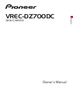 Pioneer VREC-DZ700DC Owner'S Manual preview