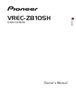 Pioneer VREC-Z810SH Owner'S Manual preview