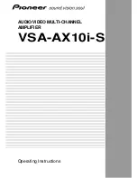 Preview for 1 page of Pioneer VSA-AX10i-S Operating Instructions Manual