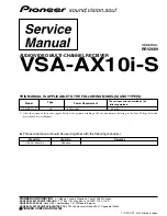 Pioneer VSA-AX10i-S Service Manual preview