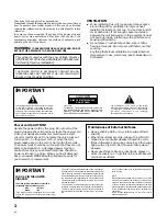 Preview for 2 page of Pioneer VSA-E03 Operating Instructions Manual