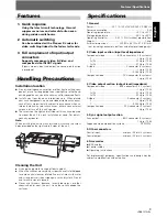 Preview for 3 page of Pioneer VSW-1 Operating Instructions Manual