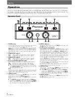 Preview for 6 page of Pioneer VSW-1 Operating Instructions Manual