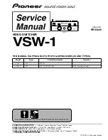 Pioneer VSW-1 Service Manual preview