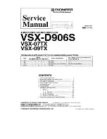 Pioneer VSX-07TX Service Manual предпросмотр