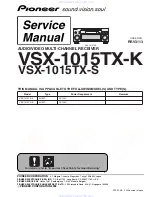 Pioneer VSX-1015TX-K Service Manual предпросмотр