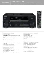 Preview for 1 page of Pioneer VSX-1017TXV-K - iPod Ready, XM Satellite Specifications