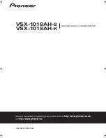 Pioneer VSX-1018AH-K Operating Instructions Manual предпросмотр