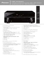 Preview for 1 page of Pioneer VSX-1019AH-K Specifications