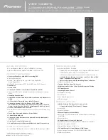 Pioneer VSX-1020-K Specifications preview