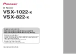 Pioneer VSX-1022-K Operating Instructions Manual preview