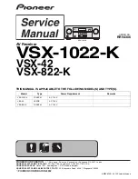 Preview for 1 page of Pioneer VSX-1022-K Service Manual