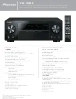 Pioneer VSX-1023-K Features & Specifications preview