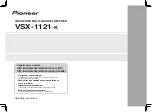 Pioneer VSX-1121-K Operating Instructions Manual preview