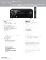 Pioneer VSX-1122-K Specifications preview