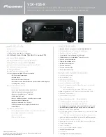 Предварительный просмотр 1 страницы Pioneer VSX-1123-K Specifications