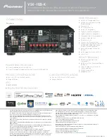 Предварительный просмотр 2 страницы Pioneer VSX-1123-K Specifications