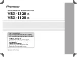 Pioneer VSX-1126-K Operating Instructions Manual preview