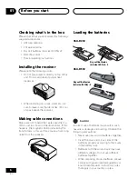 Preview for 6 page of Pioneer VSX-14 Operating Instructions Manual