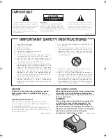 Preview for 3 page of Pioneer VSX-21TXH - Elite AV Receiver Operating Instructions Manual