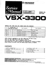 Pioneer VSX-3300 Service Manual предпросмотр