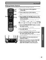 Предварительный просмотр 43 страницы Pioneer VSX-33TX Operating Instructions Manual