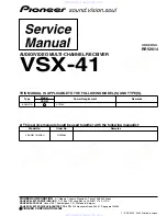 Preview for 1 page of Pioneer VSX-41kuxji Service Manual