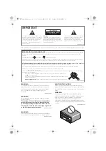 Предварительный просмотр 2 страницы Pioneer VSX-420 Operating Instructions Manual