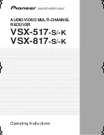 Preview for 1 page of Pioneer VSX-517-K Operating Instructions Manual