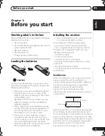 Preview for 5 page of Pioneer VSX-518 Operating Instructions Manual