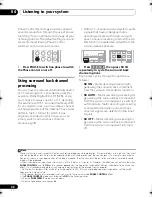 Предварительный просмотр 32 страницы Pioneer VSX-520 Operating Instructions Manual